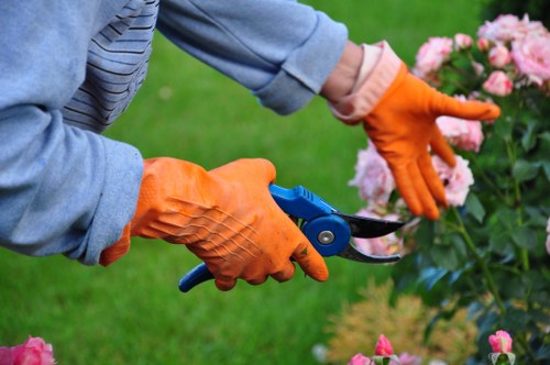 Local transfer station handling garden materials and recyclables