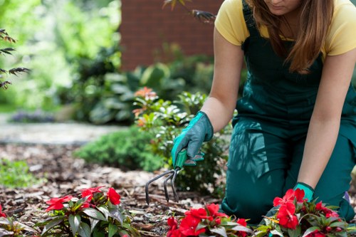 Waste removal and service compliance for gardening work