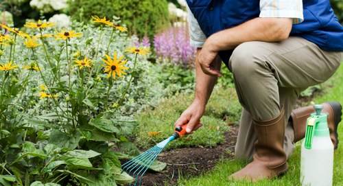 Local gardeners in Freezywater creating a tidy and welcoming outdoor space