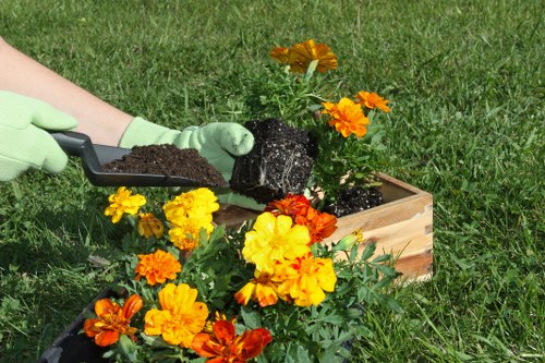 Low-carbon vans used for sustainable garden service transport